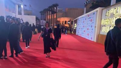 الاستعدادت والتجهيزات النهائية لحفل افتتاح مهرجان القاهرة السينمائى بدورته الـ45