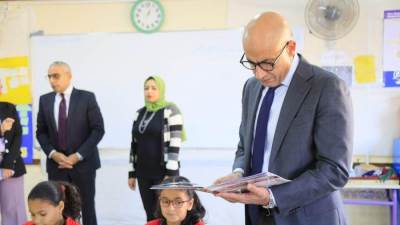 وزير التعليم يتفقد المدرسة المصرية اليابانية بالشروق لمتابعة المنظومة التعليمية بها