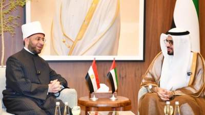 رئيس هيئة الشئون الإسلامية بالإمارات يشيد بالمحاور الاستراتيجية الأربعة لوزارة الأوقاف المصرية
