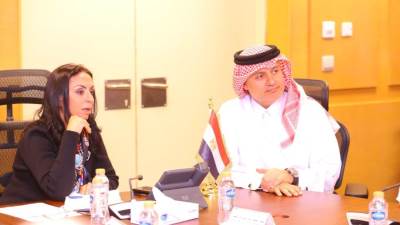 وزيرة التضامن تستقبل سفير قطر ووفد من هيئة تنظيم الأعمال الخيرية وجمعية قطر الخيرية