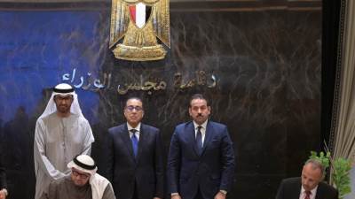  رئيس الوزراء يشهد مراسم توقيع مذكرتي تفاهم بين جهاز مستقبل مصر للتنمية المستدامة و"مصدر" الاماراتية لتعزيز مشروعات الطاقة المتجددة