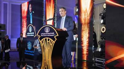 الاتحاد الدولي للمصرفيين العرب يكرم وزير التموين بجائزة التميز والانجاز المصرفي العربي للعام 2024