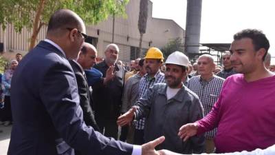 جبران يشكر الفريق كامل الوزير على جهوده لعودة عجلات إنتاج الشركة إلى الدوران