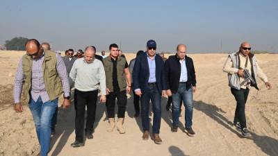 سويلم يقوم بجولة تفقدية مفاجأه لتفقد حاله المخرات ومنشآت الحماية من أخطار السيول بمحافظه الجيزة