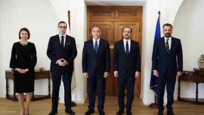 السفير المصرى فى نيقوسيا يقدم أوراق الاعتماد لرئيس جمهورية قبرص