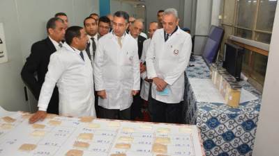 وزير التموين ومحافظ الغربية يتفقدان مطحن العاشر من رمضان بطنطا التابع لشركة مطاحن وسط وغرب الدلتا