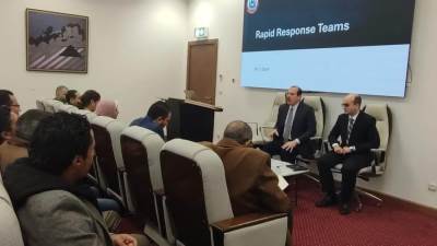 وزير الصحة يعقد اجتماعا ًلمناقشة آخر المستجدات بشأن تأهيل ورفع كفاءة فرق الاستجابة السريعة