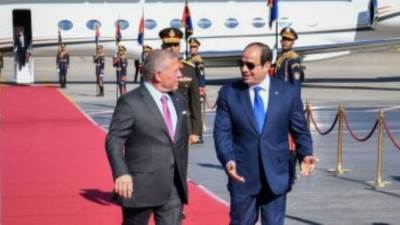 الرئيس السيسى وعاهل الأردن يرحبان بوقف إطلاق النار فى لبنان