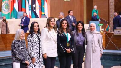 وزيرة التضامن الاجتماعي تشهد حفل توزيع جائزة الدورة الثالثة للتميز الحكومي العربي 2024