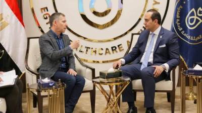 رئيس هيئة الرعاية الصحية يبحث التعاون مع الرئيس التنفيذي للاتحاد الدولي للمستشفيات