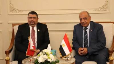 وزير الكهرباء يبحث سبل دعم وتعزيز التعاون مع وزير الطاقة البحريني