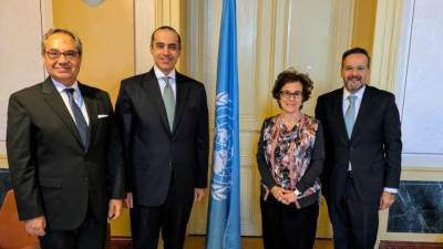 وزير الشئون النيابية يلتقي بنائب المفوض السامي لحقوق الإنسان في مقر المفوضية في جنيف