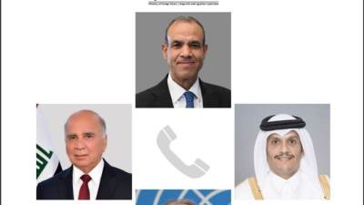 اتصالات هاتفية بين وزير الخارجية ووزيري خارجية قطر والعراق والمبعوث الأممي إلى سوريا