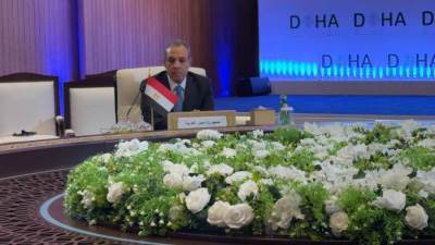 وزير الخارجية والهجرة يشارك في الاجتماع الوزاري الخاص بشأن الوضع في سوريا بالدوحة