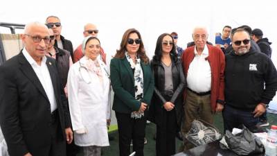 وزيرة التنمية تشهد إطلاق القافلة الطبية الشاملة بمركز شباب شهداء الروضة