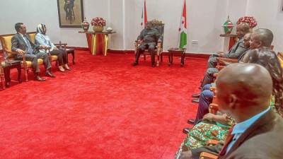 رئيس بوروندى يستقبل وفد المقاولون العرب وتوقيع مذكرة تفاهم مع وزارة الطاقة