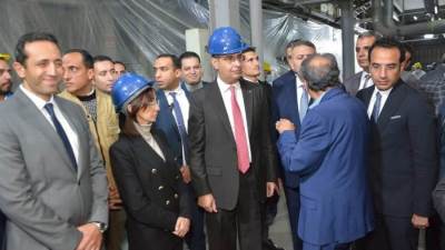 وزير التموين ومحافظ البحيرة يتفقدا مضرب الوليلي التابع للقطاع الخاص