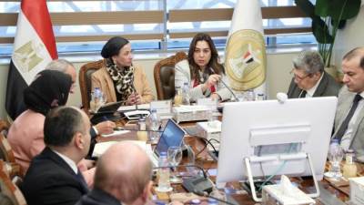 وزيرتا التنمية والبيئة تتابعان مع محافظي القاهرة والجيزة والقليوبية المخطط التنفيذي لتشجير المحاور