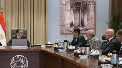 رئيس الوزراء يلتقي المدير التنفيذى لشركة "جنرال إلكتريك هيلثكير" لاستعراض مشروع تصنيع أجهزة "السونار" في مصر