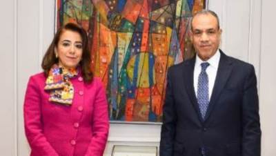 وزير الخارجية والهجرة يستقبل المرشحة المصرية لمنصب نائب رئيس مفوضية الاتحاد الأفريقى