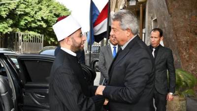 رئيس الأعلى للإعلام يستقبل وزير الأوقاف بحضور رئيس الوطنية للإعلام