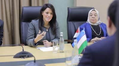 وزيرة التخطيط تعقد جلسة مُباحثات مع نائب رئيس وزراء أوزبكستان وعدد من مسئولي الحكومة لمناقشة مستقبل العلاقات الاقتصادية والاستثمارية المُشتركة