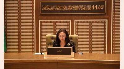 وزيرة التضامن الاجتماعي تشارك في الجلسة الافتتاحية لأعمال الدورة الـ44 لمجلس وزراء الشؤون الاجتماعية العرب على المستوى الوزاري المقامة بالمنامة