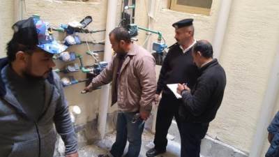 جهاز مدينة دمياط الجديدة يشُن حملة مكبرة لإزالة وصلات مياه الخلسة وتحصيل المتأخرات