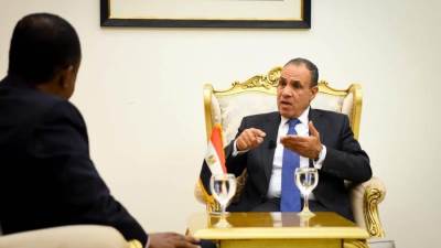 وزير الخارجية يتناول في لقاء مع تليفزيون تشاد توجيهات الرئيس السيسي بالارتقاء بالعلاقات بين البلدين