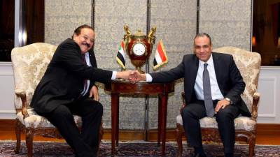 وزير الخارجية يستقبل نظيره السوداني