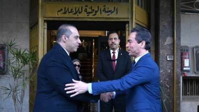 وزير الشئون النيابية والقانونية والتواصل السياسي يلتقي رئيس الهيئة الوطنية للإعلام