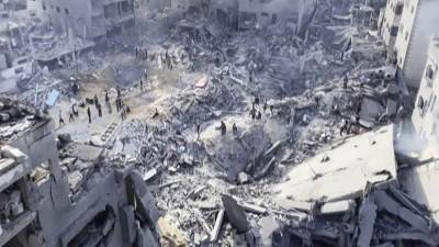 استشهاد 7 فلسطينيين بينهم 4 أطفال في غارة إسرائيلية على مدينة غزة