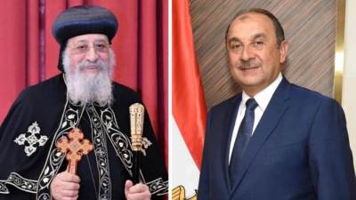 وزير قطاع الأعمال يهنئ البابا تواضروس الثاني والأخوة الأقباط بعيد الميلاد المجيد