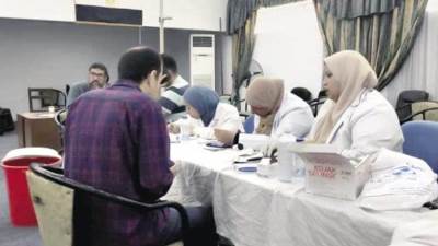 مصنع 200 الحربى يستقبل قافلة طبية للكشف عن الأمراض المزمنة