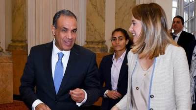 وزير الخارجية يشيد بالتطورات الإيجابية التي تشهدها العلاقات مع الاتحاد الأوروبي