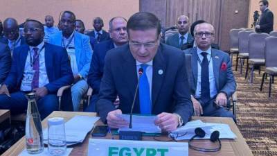 وزير الزراعة يلقي كلمة مصر نيابة عن الرئيس السيسي بالقمة الأفريقية الاستثنائية في أوغندا