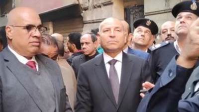 محافظ القاهرة يوجه بتشكيل لجنة هندسية لفحص عقار الأزبكية وإزالة آثار الحريق