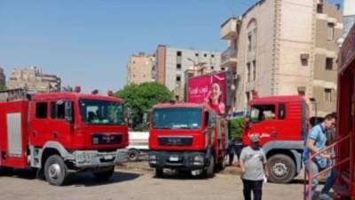 اندلاع حريق أعلى أسطح 4 منازل فى منشأة ناصر