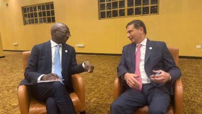 وزير الزراعة يبحث مع نظيريه السنغالي والصومالي تعزيز التعاون المشترك