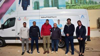 قافلة طبية للاطمئنان على الحالة الصحية للعاملين بمواقع مدينة العلمين الجديدة