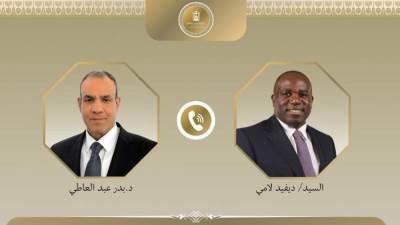 وزير الخارجية والهجرة يتلقى اتصالاً هاتفياً من وزير خارجية المملكة المتحدة