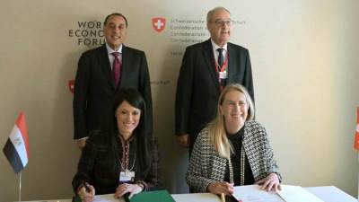  رئيس الوزراء يشهد توقيع اتفاقية اللجنة الاقتصادية المشتركة بين مصر وسويسرا