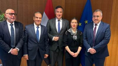 وزير الخارجية يلتقى مع رئيس لجنة الشئون الخارجية بالبرلمان الأوروبى