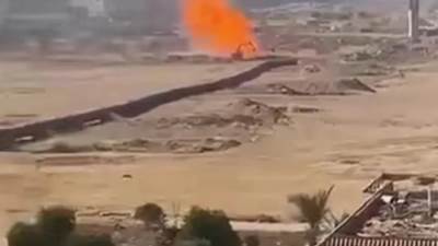 خلف حريقاً ضخماً.. انفجار خط غاز في الجيزة