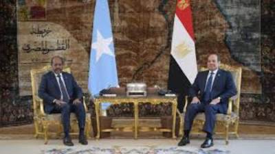 الرئيس السيسى يستقبل بقصر الاتحادية اليوم رئيس الصومال "حسن شيخ"