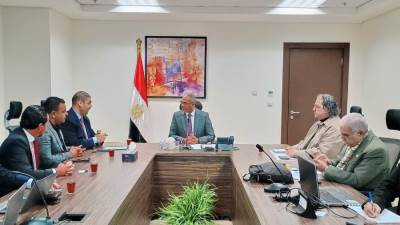 نائب وزير الإسكان يلتقي مسئولي ‏أحد التحالفات العالمية المهتمة بصناعة مواتير وطلمبات المياه وأنظمة التحكم والعدادات الذكية