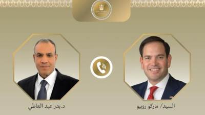 وزير الخارجية والهجرة ونظيره الأمريكي الجديد يبحثان العلاقات بين البلدين