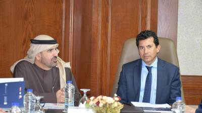 وزير الرياضة يبحث تعزيز التعاون مع المدير التنفيذي لمؤسسة محمد بن راشد بن آل مكتوم للمعرفة