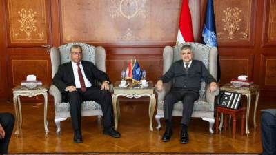 الفريق ربيع يبحث التعاون مع وفد شركة إعمار ليبيا القابضة وممثلي عدد من الموانئ الليبية