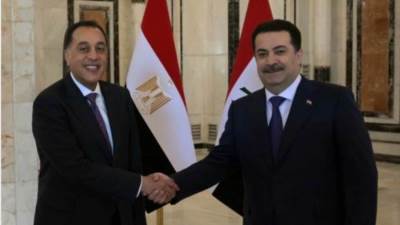 بدء جلسة المباحثات الموسعة المصرية العراقية برئاسة رئيسى وزراء البلدين